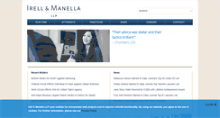 Desktop Screenshot of irell.com